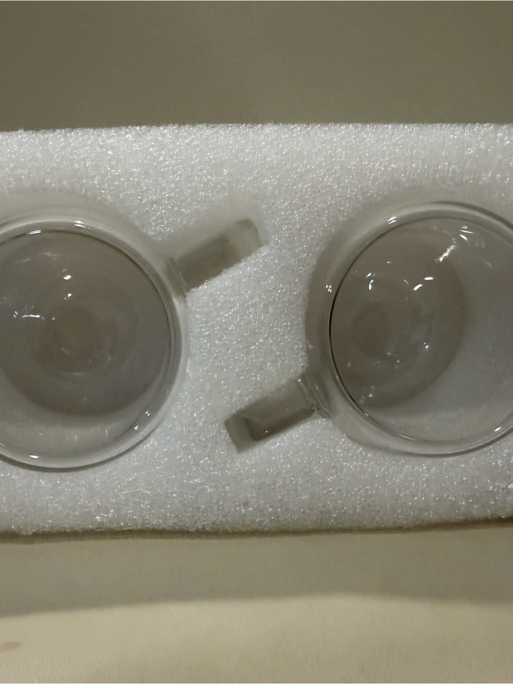 New in Box STYLUS Double Wall Espresso Cups Set - Clear Glass Set of 4 Glasses - Picture 5 of 6
